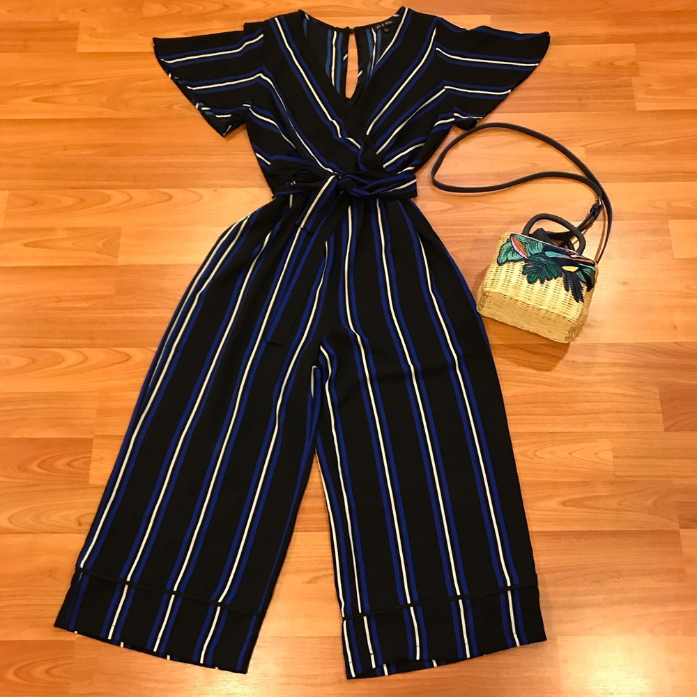 Women’s tie belt jumpsuit pants